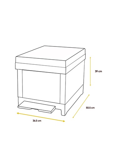 Derabee Termo Arı Kovanı Pvc Arı Villası 8 Çıtalık Tek Katlı