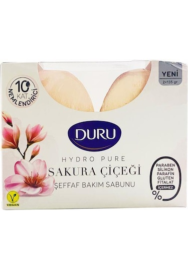 Duru Hydro Pure Sakura Çiçeği Sabunu 2 x 135 G