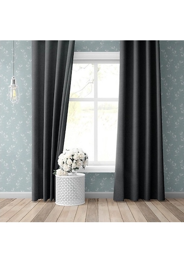 Blackout Antrasit Karartma Fon Güneşlik Perde Antrasit