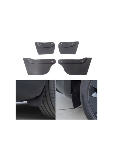 Anjiexun Tesla Model 3 Highland 2024 Araba Tekerlek Çamurlukları Koruyucuları Çamurluklar