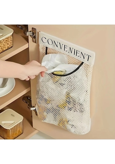 Trendooze White Büyük Kapasiteli File Saklama Çantası - Asılabilir Duvar Düzenleyici Kapasiteli Çanta