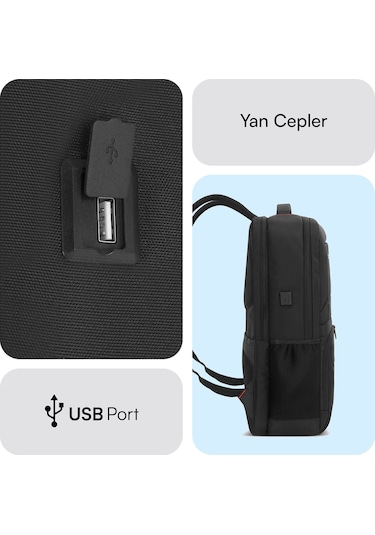 Mack Mcc-807 18 Business X Notebook Sırt Çantası Siyah siyah