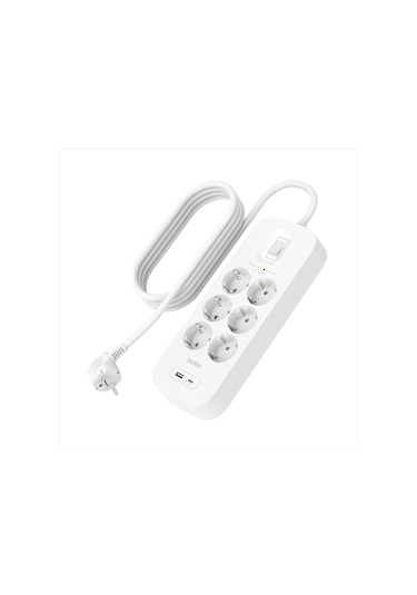 Belkin Srb002vf2m Usb-c-usb-a 6x Akım Korumalı Priz 2m