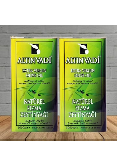 Altinvadi Naturel Sızma Zeytinyağı Teneke 2 x 5 L