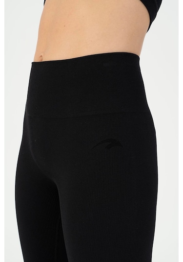 Maraton Active Slimfit Kadın Koşu Siyah Tayt 812095 SiYAH
