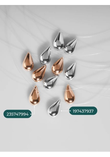 Marıola Balina İpliğinde Asılı Damla Kolye Görünmez Kolye 197437937 Gri