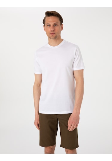 Pierre Cardin Erkek Beyaz Tişört Basic 50302560-vr013 Beyaz