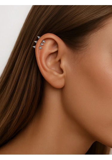 Pınme Dikenli Ağız Piercingi İçin 2 Şaft Seti 155922130 Gri