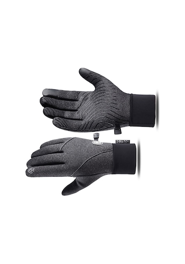 Sıcak Kış Eldivenleri - Dokunmatik Ekran Uyumlu Gri