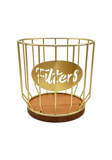 Kahve Kapsülü Filtre Depolama Sepeti Ev Mutfak Süslemeleri, Size:f Gold No Lid Diğer