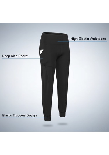 Geeroyoo Kadın Spor Taytı - Nefes Alabilen, Esnek Ve Cep Fonksiyonlu Yoga Pantolonu Gri