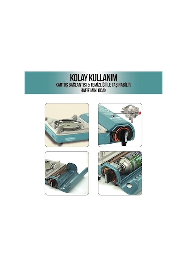 Orcamp Seramik Pro Portatif Ocak - Mavi