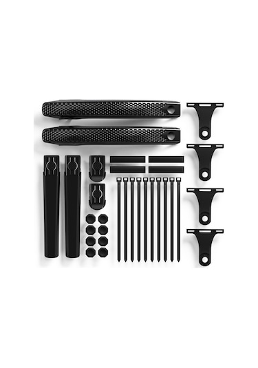 Enlee 2 Adet Ayarlanabilir Bisiklet Çamurluğu Dağ Bisikleti Siyah