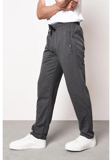 MMetalic Çok Renkli Erkek Fermuar Cep Nakış Detaylı Düz Paça Rahat Kesim 4'lü Eşofman Altı Paketi 001