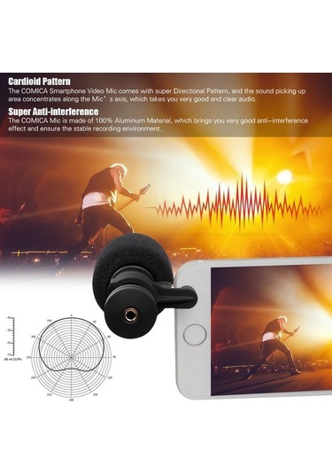 Comıca Cvm-vs08 Profesyonel Yönlü Mikrofon - Akıllı Telefonlar İçin Yüksek Kaliteli Video Ve Ses Kaydı