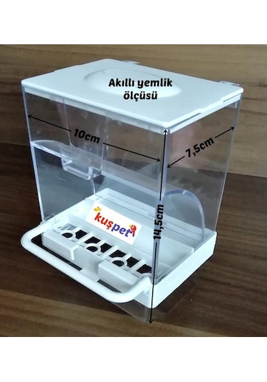 Kanarya Muhabbet Kuşu Akıllı Yemlik Kuş Yemliği