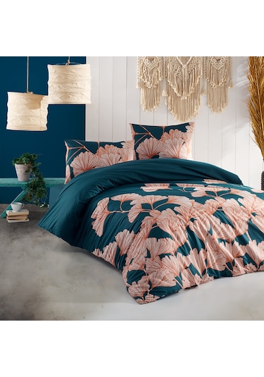 Coté Blanc Ginko %100 Pamuk Battal Boy Nevresim Takımı Çok Renkli