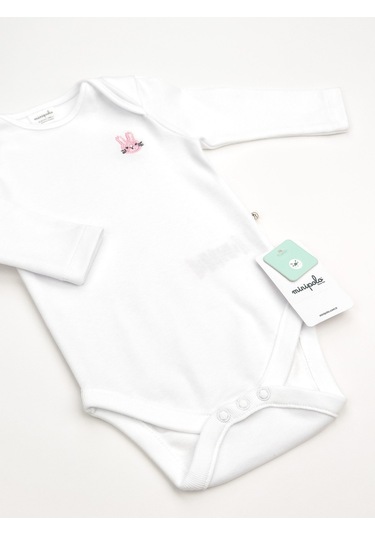 Sezgibaby Kız Bebek Çıtçıtlı Body 3'lü Set Beyaz - Pembe