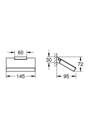 Grohe Selection Cube Tuvalet Kağıtlığı - 40781000