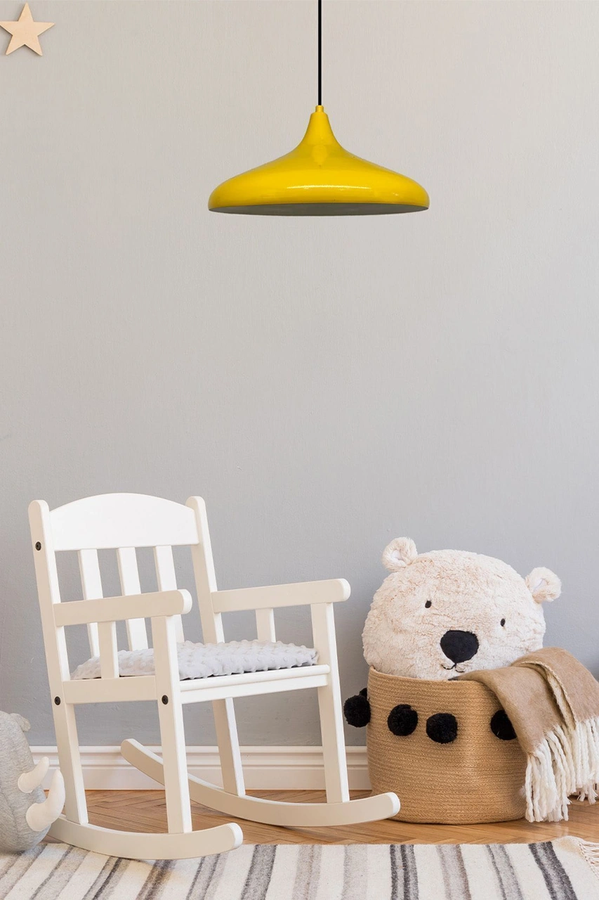 Champion Açık Sarı Tekli Avize Sarkıt Salon Mutfak Ofis Cafe Butik Lamba Aydınlatma Avizeler Açık Sarı