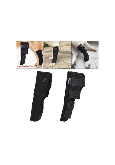 Homyl 2 Adet Pet Dirsek Dizlik Artrit Için Esnek Yara Siyah-s-m