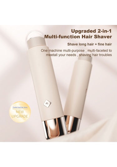 Yunboo Kadınlar İçin Çift Başlı Şarjlı Epilatör - 3d Yüzer Başlık & Tıraş Makinesi, Ipx6 Su Geçirmez, Usb-c Şarj Çok Renkli