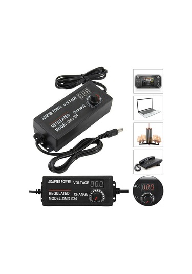 Yifomall Evrensel Voltaj Adaptörü - 3v-12v 5a Ayarlanabilir Şarj Cihazı 100-240v