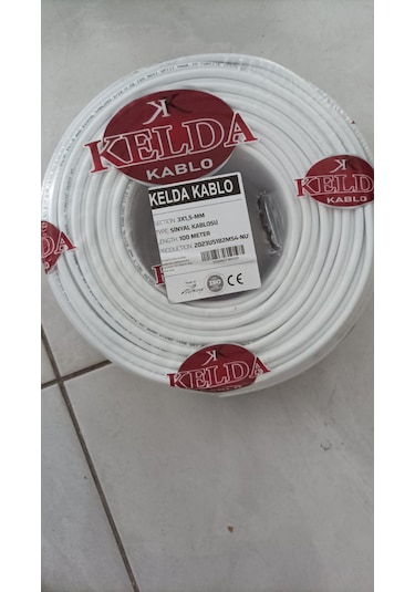 100 Metre 3 X 1.5 Cca Ttr Çok Telli Elektrik Kablosu