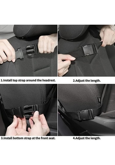 Chuangyinshop Siyah Saklama Çantası Arka Koltuk Bagaj Düzenleyici Çok Cepli Mezuniyet Hediyesi