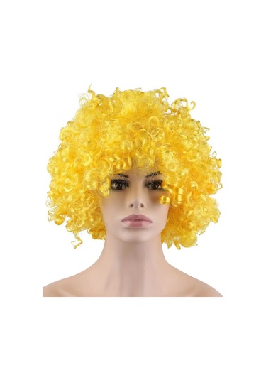 Riota Afro Kıvırcık Peruk Sarı 171228316 Gri