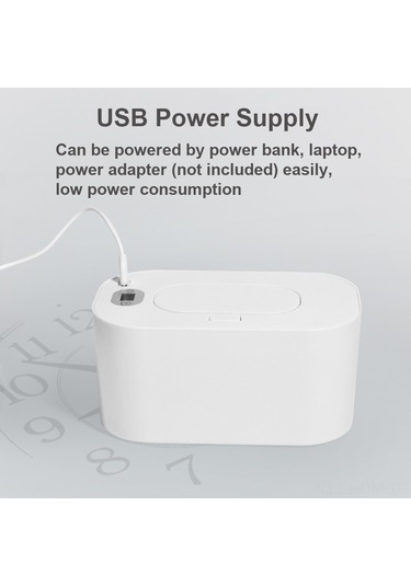 Suofeng "usb Beslemeli Bebek Islak Mendil Isıtıcı - Dijital Ekranlı, 45 C Sabit Sıcaklık, Taşınabilir"