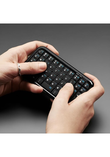 Mini Bluetooth Kablosuz Klavye Telefon Tablet Uyumlu Şarjlı Taşınabilir Cep Boy Klavye