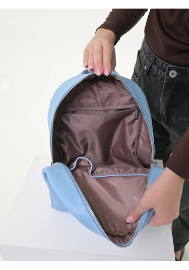 Daniele Patrici Şehir A5 Deri Sırt Çantası 210533438 Açık Mavi