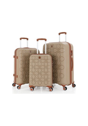 Mçs Üçlü Polipropilen Valiz Seti V376 S23sy1000029-set 10584 3'lü Set Çok Renkli