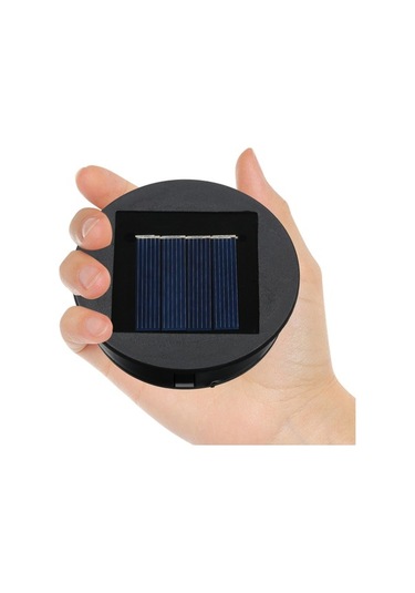 Besthome1 2 Adet 80mm Solar Fener Batarya Kutusu, Ip44 Su Geçirmez, 600mah Pil, Beyaz Led, Kristal Güneş Paneli
