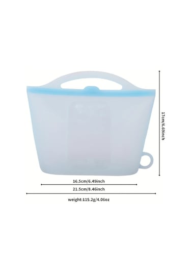 Brightnova 4 Adet Sızdırmaz Silikon Saklama Kabı 1200ml Bpa Free Bulaşık Makinesinde Güvenli Blue 40 58oz Mutfak Buzdolabı Seyahat Ofis -