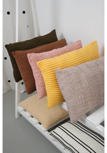 Peraluna Free Pıllow %100 Organik Pamuk Triko Yastık Kılıfı 60x40 Cm Sarı - Sarı