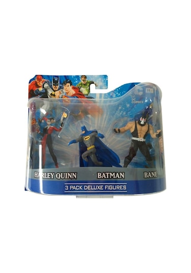 DC Comics Batman, Bane, Harley Quinn 3lü Figür Seti