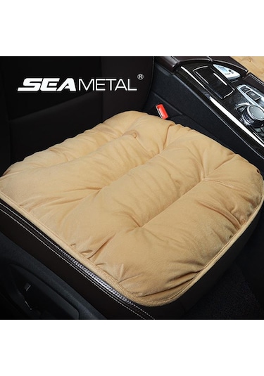 Gri Seametal Araba Koltuk Minderi Peluş Sürücü Koltuk Minderi Kaymaz Araçlar Ofis Koltuğu Ev Araba Pedi Koltuk Kılıfı