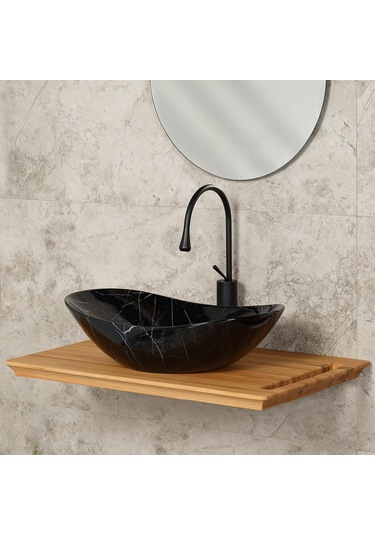 Lena E-2113M5 Tezgah Üstü Porselen Lavabo