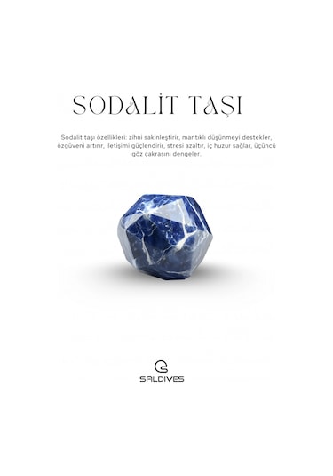 Sodalit Doğaltaş Kolye Ve Küpe
