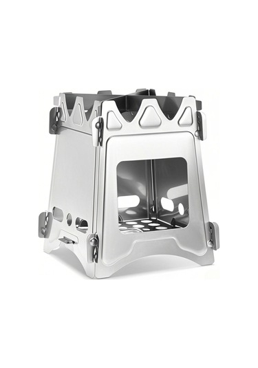 Vkemall Aomiun Ws009s Paslanmaz Çelik Küçük Kart Yuvalı Soba. Gümüş