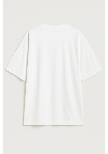 Kadın Bisiklet Yaka Oversize %100 Pamuk T-shirt Çok Renkli