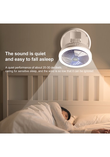 Maiyame F168 Multifonksiyonlı Klipsli Fan - 300 Açı Ayarı, 4 Hız Seviyesi, Yer Işığı Ve Parlaklık Kontrolü, 2000mah Li-pol Batarya, Type-c Şarj, Masaüstü/duvar Montajlı