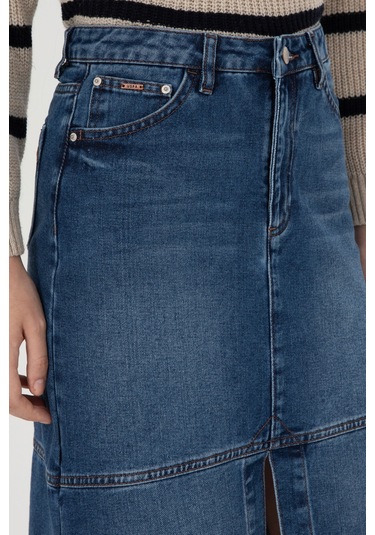 U.s. Polo Assn. Kadın Mavi Etek Jean 50291114-dn0022 Çok Renkli U.s. Polo Assn. Kadın Mavi Etek Jean 50291114-dn0022 Çok Renkli