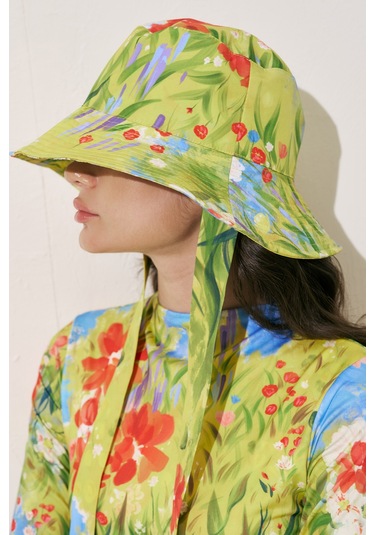 Bağlamalı Bucket Şapka Gardenya Gardenya