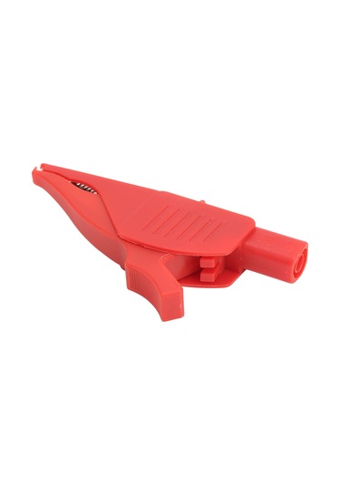 Moveevo Kırmızı Bakır Elektrikli Klem 32a/1000v, 39.5mm Açılış, 4mm Banana Plug Uyumlu, Pa Kapaklı, Araç Akü Testi Ve Jumping Start İçin