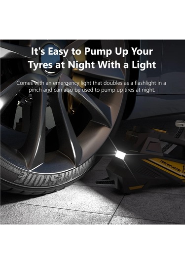 Jialan Kablolu Taşınabilir Araba Hava Pompası Yükseltilmiş 12v