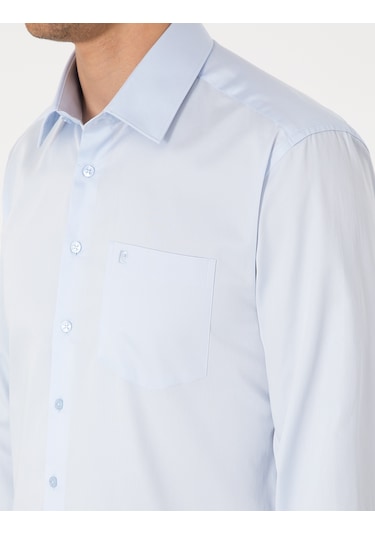 Pierre Cardin Erkek Açık Mavi Gömlek Basic 50302972-vr003 Açik Mavi