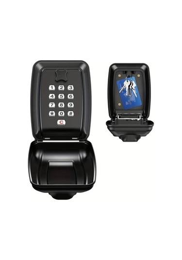 Fastbuy Challenger Anahtarsız Şifreli Kilit Kutusu, Toz Geçirmez Yağmura Dayanıklı, Gri Duvar Dekorasyonu, Modern Güvenlik Gri